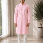 Light Pink Pastel Kurta For Men Online