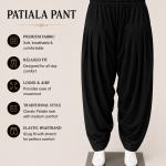 Black Patiala Pants for Men