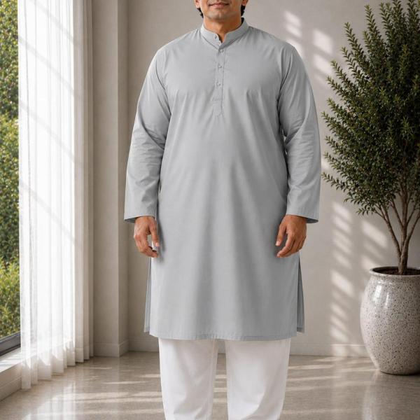Men's Plus Size Solid Kurta for Men